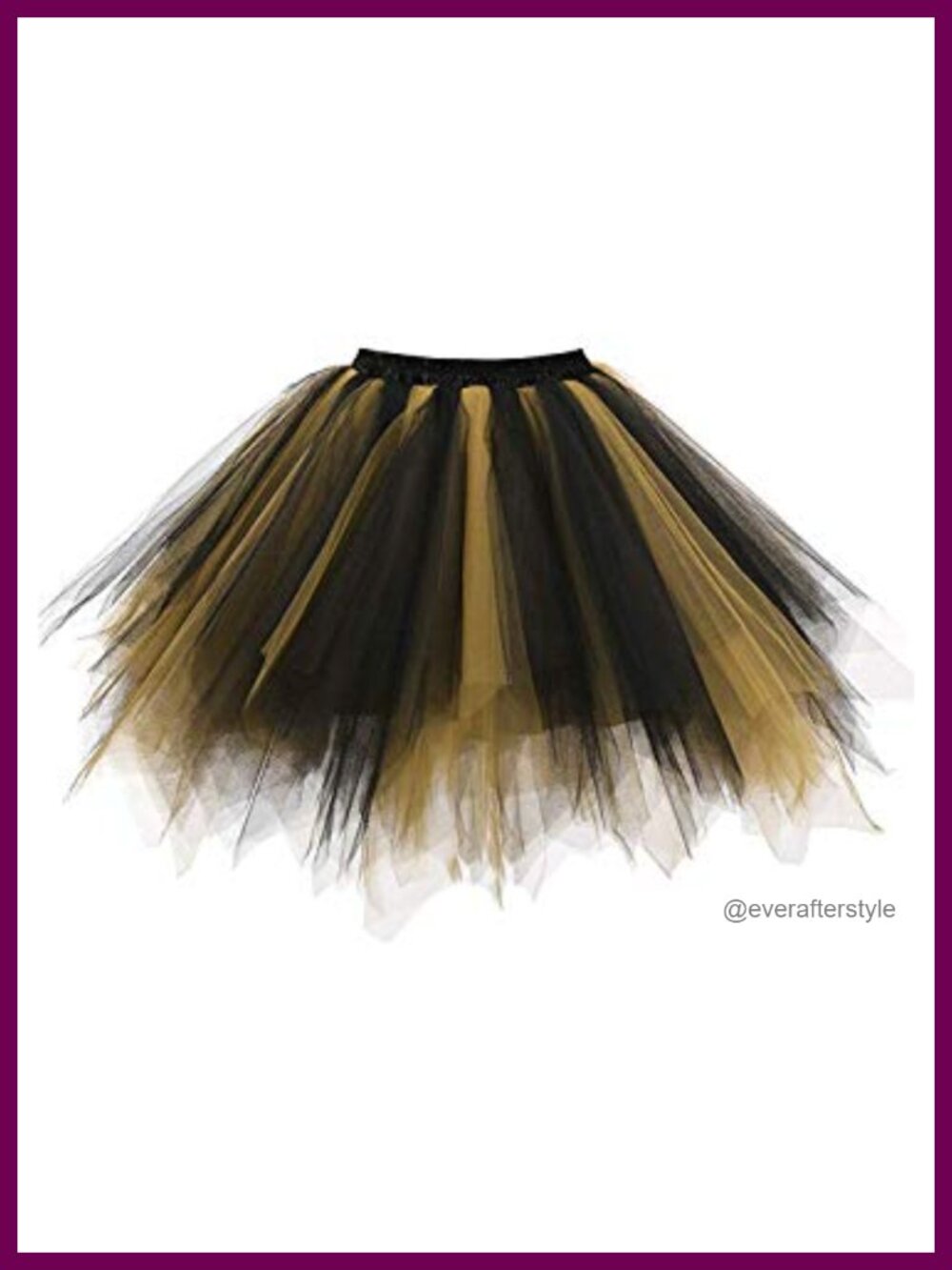 Women's Layered Tulle Tutu Skirt Petticoat Knee Length Dance Costume